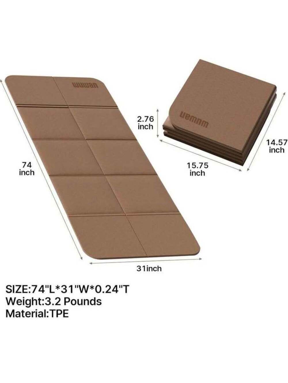 Brand new foldable yoga mat!